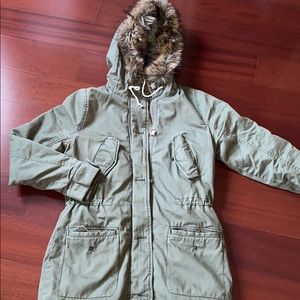 Abercrombie and Fitch Wool army green Parka